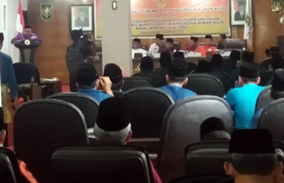Pandangan Umum Fraksi Pada Paripurna 20 Ranperda Rohil