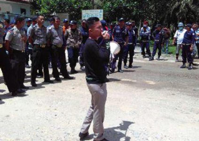 AMUK Pelalawan Gelar Aksi Damai di Pabrik PMKS Serikat Putera