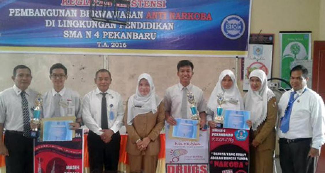 BNNK Gelar Kegiatan Asistensi di SMAN 4 Pekanbaru