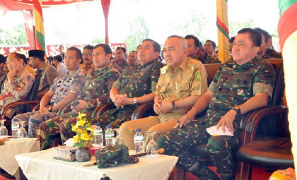 Danrem 031/Wirabima Dampingi Pangdam I/BB Resmikan Makodim 0321/Rohil