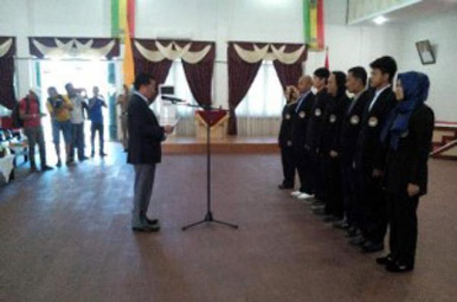 Hendra ST Resmi Dilantik sebagai Pengcab Taekwondo Rohil Masa Bakti 2015- 2019