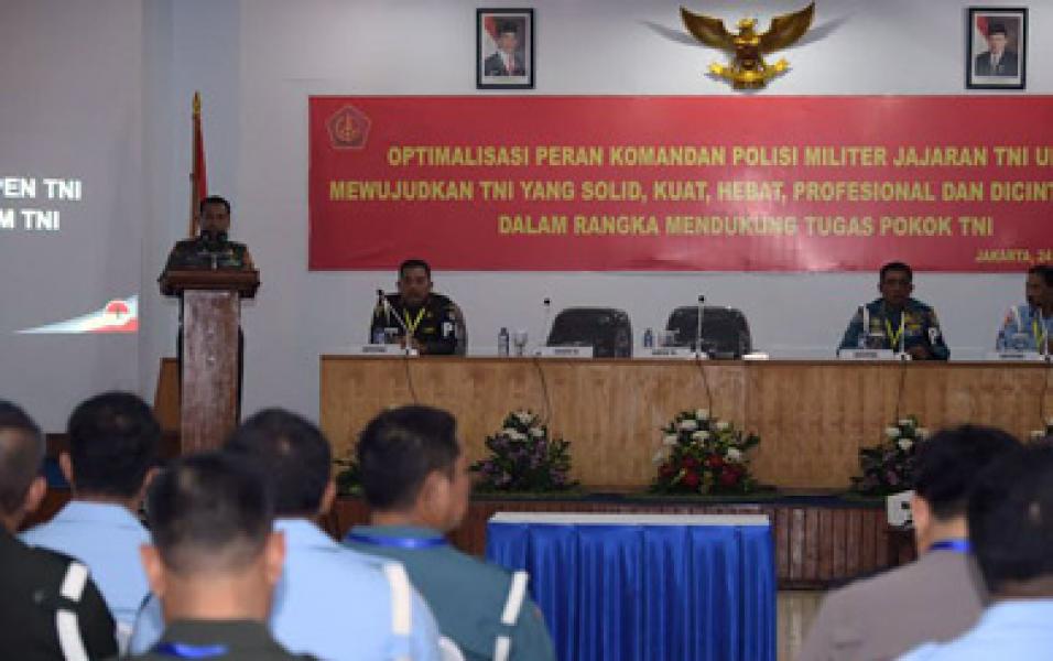 Kapuspen TNI Beri Pembekalan Kepada 238 peserta Rakornis POM TNI