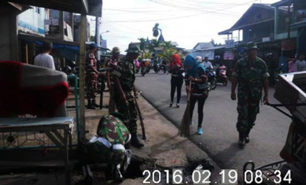 Koramil 01/Tembilahan Gelar Jumat Bersih