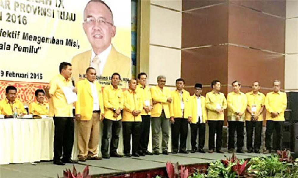 Musda Golkar Riau Resmi Dibuka, Andi Rachman dan Suparman Siap Bertarung
