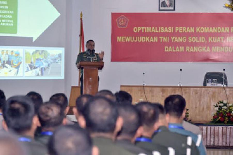 Panglima TNI Beri Pembekalan Kepada 238 Peserta Rakornis POM TNI