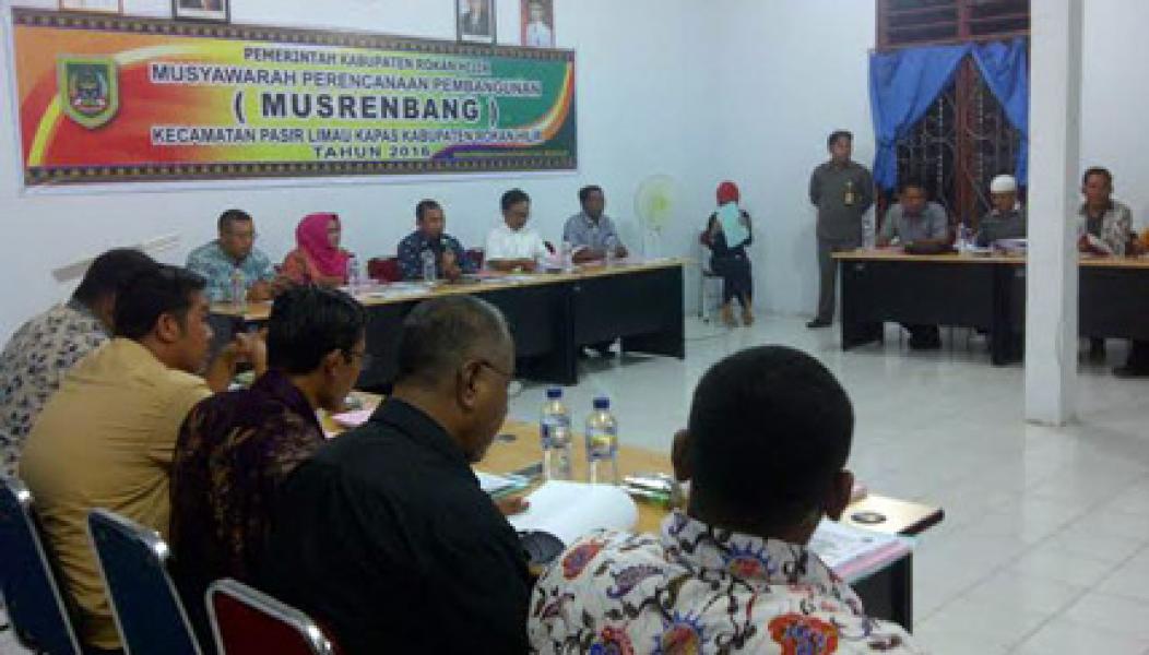 Plt Sekda Rohil Buka Musrenbang Palika