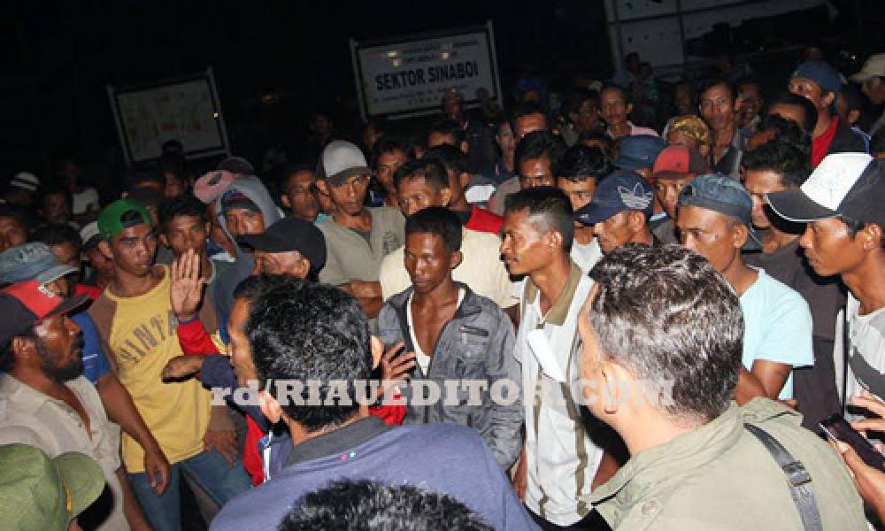 Polres Rohil Redam Aksi Massa Kepung Mapolsek Sinaboi
