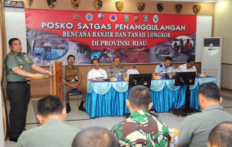 Rakor Siaga Karlahut, Danrem 031 Wirabima Intruksikan Tangkap Pelaku Pembakaran Lahan.