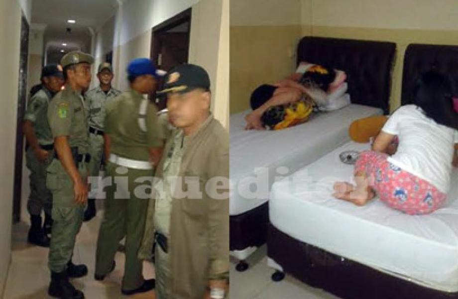 Satpol PP Rohil Jaring Puluhan Wanita Penghibur dari Hotel dan Penginapan