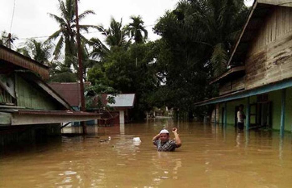 Sebanyak 1.050 Unit Rumah di Rohul Terendam Banjir Bandang