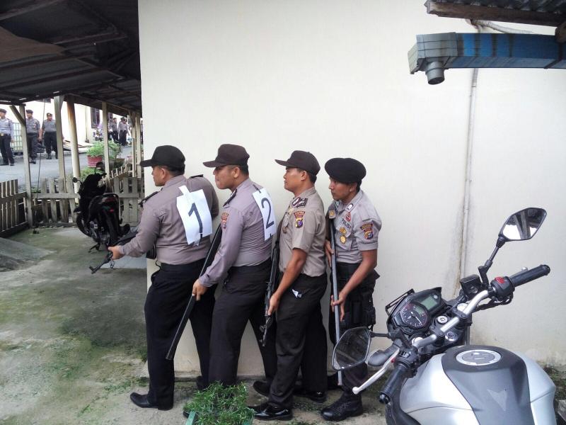 Sebanyak 187 Personil Polresl Rohul Latihan Kemampuan Pungdapung