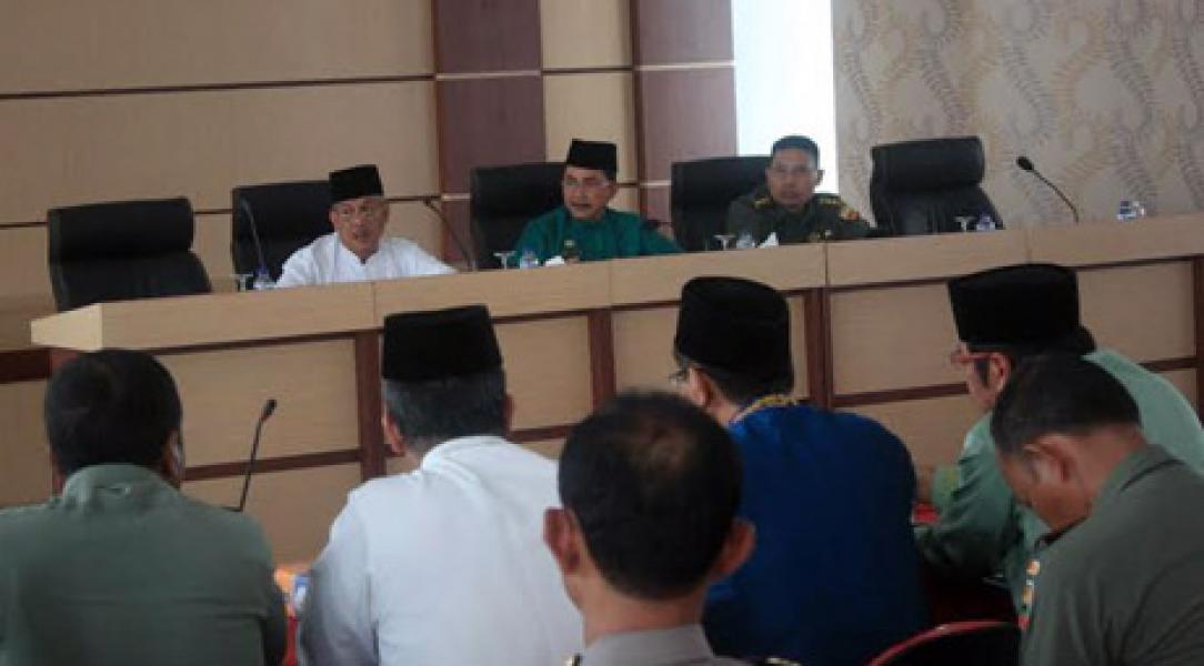Sekda Pimpin Rakor Persiapan Peresmian Markas Kodim 0321 Rokan Hilir