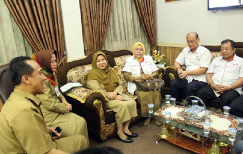 Sekdako Terima Kunjungan Pengurus PMI Pekanbaru