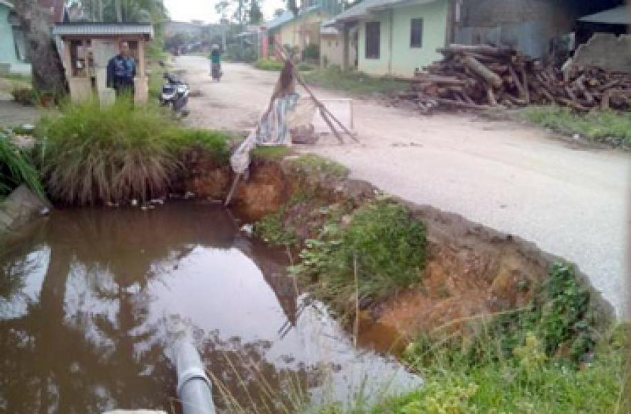 Sering Jatuh Korban, Masyarakat Minta Dinas PU Rehab Box Culvert Jalan Kesuma