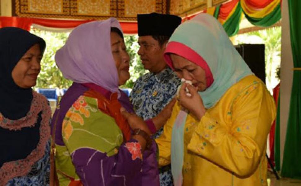 Suasana Haru Warnai Perpisahan Plt Ketua TP-PKK Kabupaten Bengkalis