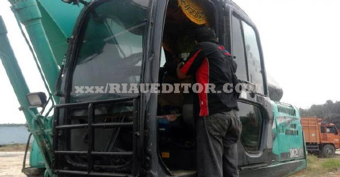Terparkir di Depan Pos Security, Komponen Alat Berat PT TBL Digasak Maling