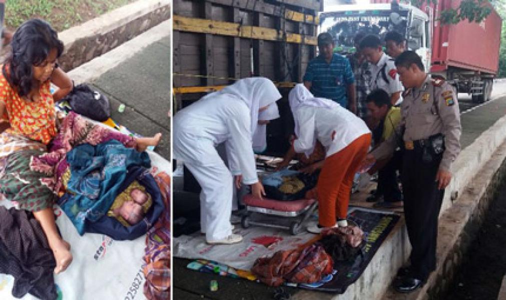 Tidak Punya Biaya, Yanah Melahirkan Bayi Kembar di Trotoar
