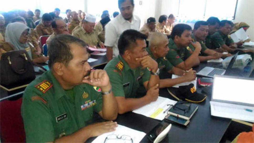 Danramil Kodim 0313/Kampar Gelar Rakor Dan Singkronisasi Upsus Pajale 2017 