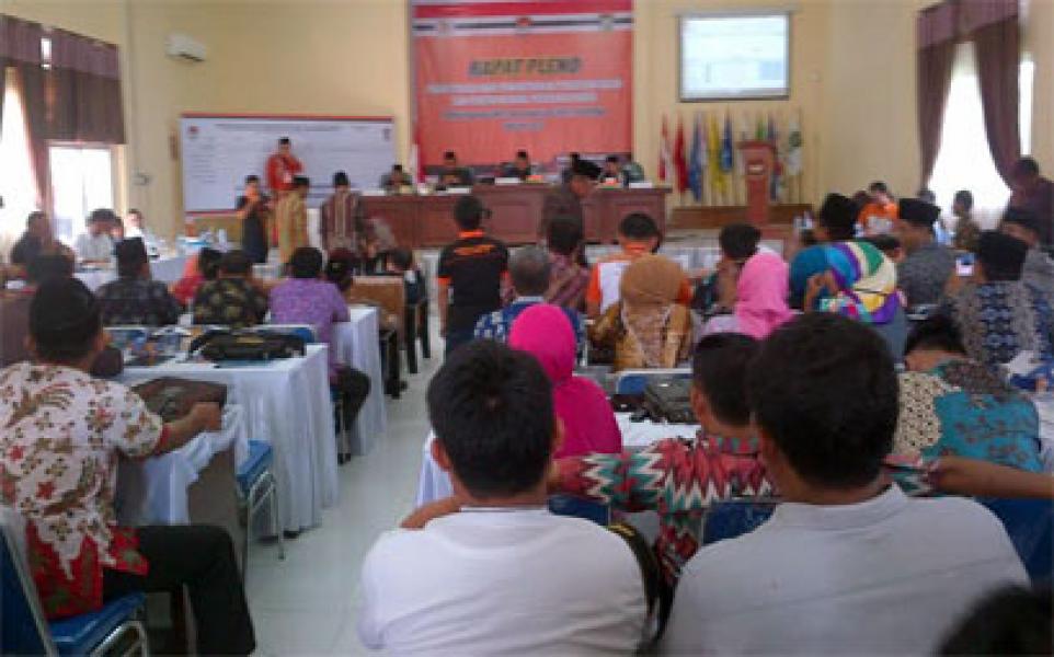 Hari ini, KPUD Kampar Laksanakan Rapat Pleno Rekapitulasi Suara