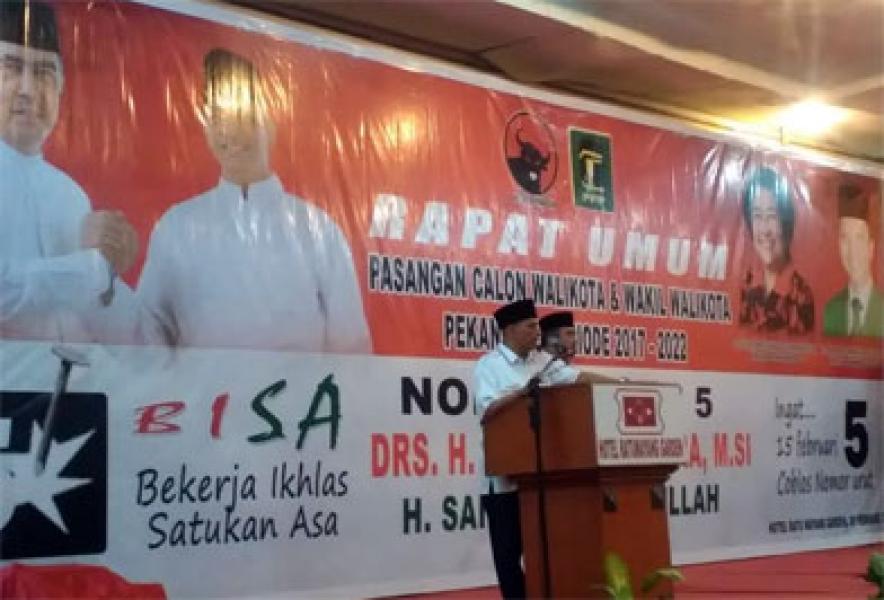 Kampanye Akbar, Paslon Dastrayani Bibra-Said Usman Dibanjiri Ribuan Pendukung