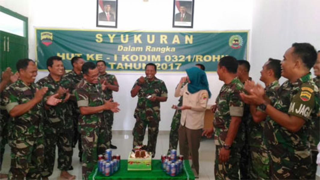 Kodim 0321/Rohil Gelar Hari Jadi Perdana