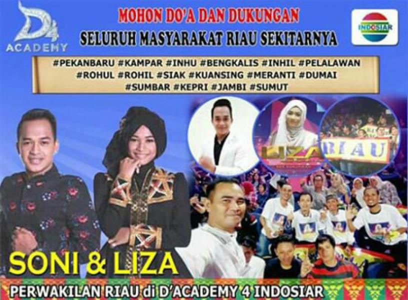 Malam Ini Soni Tampil di DA 4 Indosiar, Masyarakat Riau Ayo Beri Dukungan SMS