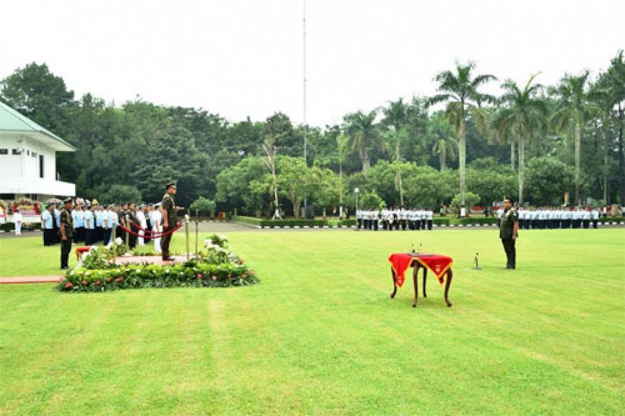Panglima TNI Terima Laporan Korps Kenaikan Pangkat Letjen TNI Teddy Lhaksmana