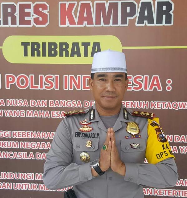Sejukkan Pilkada Damai, Kapolres Kampar Himbau Masyarakat Hati-Hati Gunakan Medsos