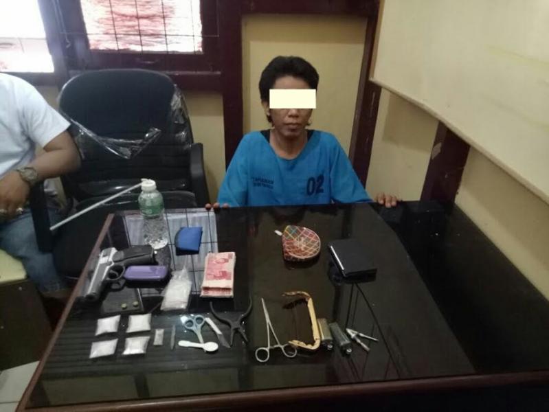 Tangkap Pengedar Sabu, Polsek Tembilahan Hulu Sita Sabu, Ineks dan Pistol Softgun