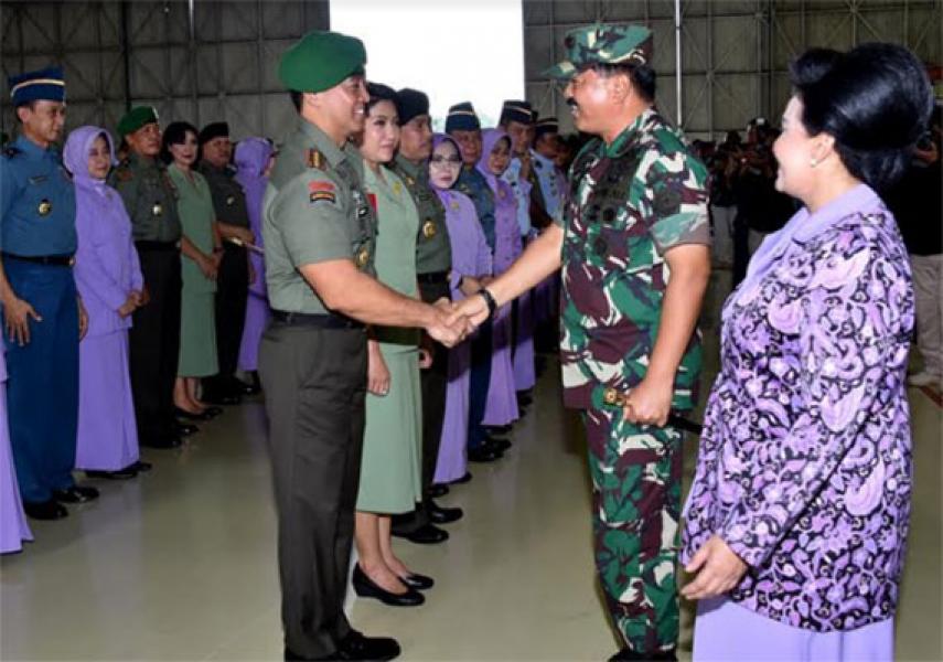 52 Perwira Tinggi TNI Naik Pangkat  