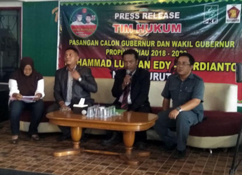Bertindak Diskriminatif, Tim Hukum LE-Hardianto Laporkan Panwaslu Rohul 