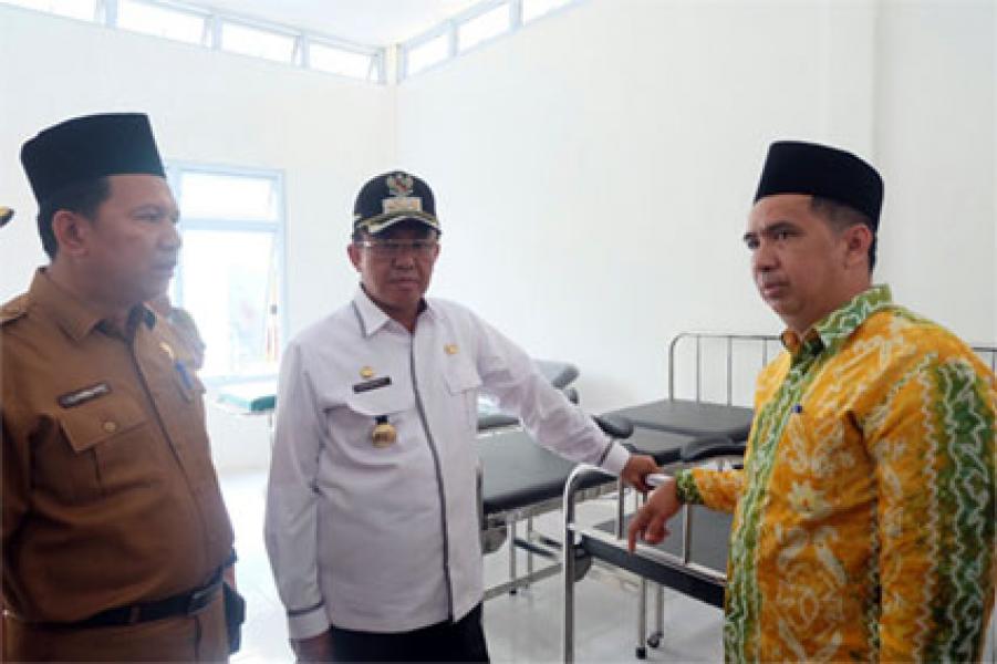Bupati Wardan Resmikan Puskesmas Rawat Inap Di Sungai Guntung
