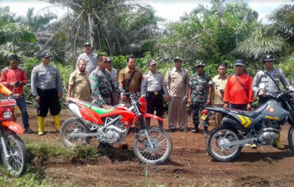 Cegah Karhutla, Koramil 02/TP dan Upika Tanah Putih Patroli Rutin Karhutla