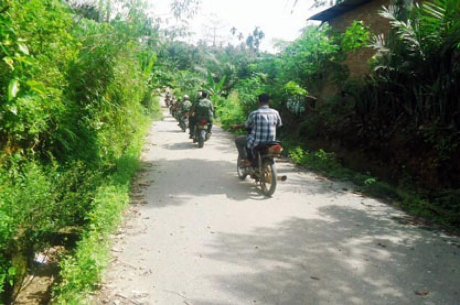 Cegah Karlahut, Koramil 02 Rambah Tingkatkan Patroli