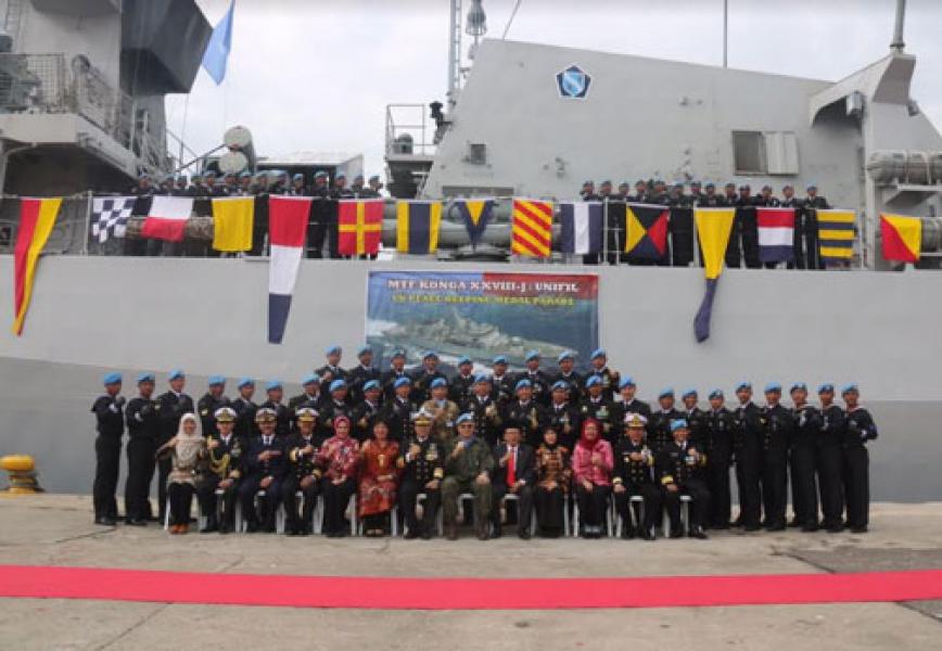 Kasal Hadiri Acara Medal Parade Satgas MTF TNI Konga XXVIII-J/Unifil