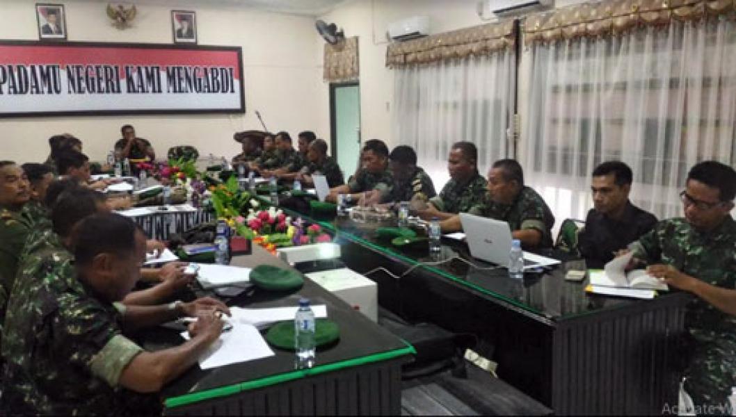 Kasdim 0313/Kpr Pimpin Sidang Pangkar 