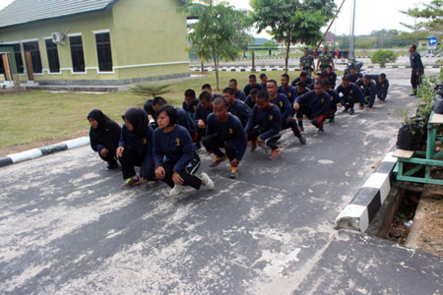 Kodim 0303/Bengkalis Berikan Pelatihan Kepada Calon Pegawai Lapas 