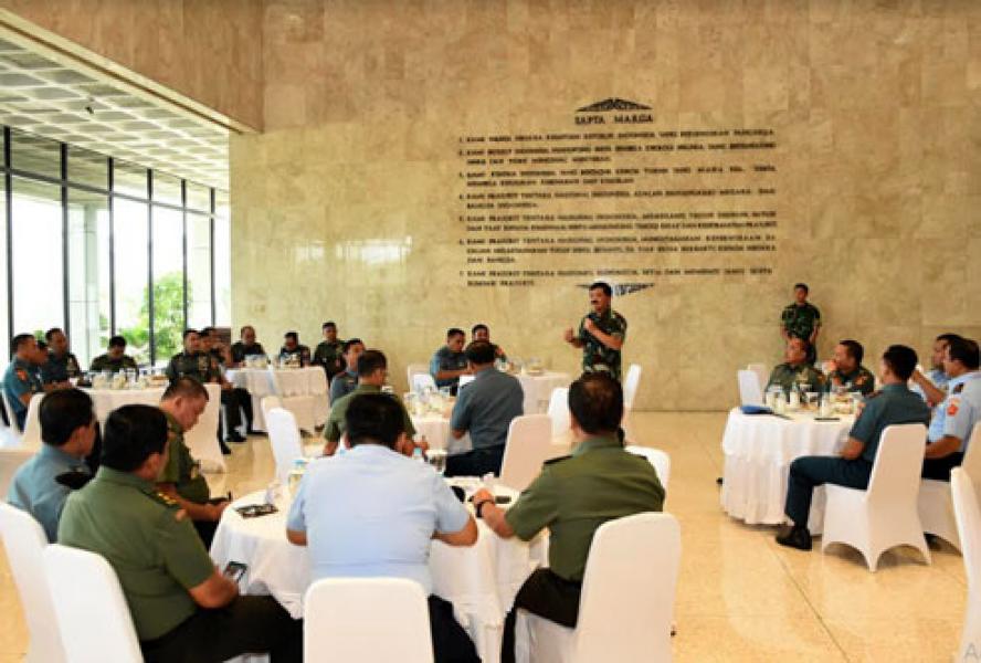 Panglima TNI Coffee Morning Bersama Para Pejabat Tinggi Mabes TNI