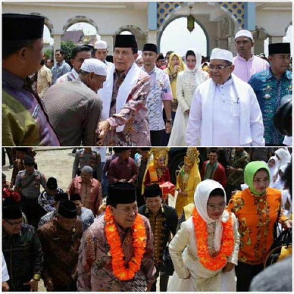 Pasca Dilantik, Kedatangan Bupati H Sukiman Disambut Masyarakat Rohul