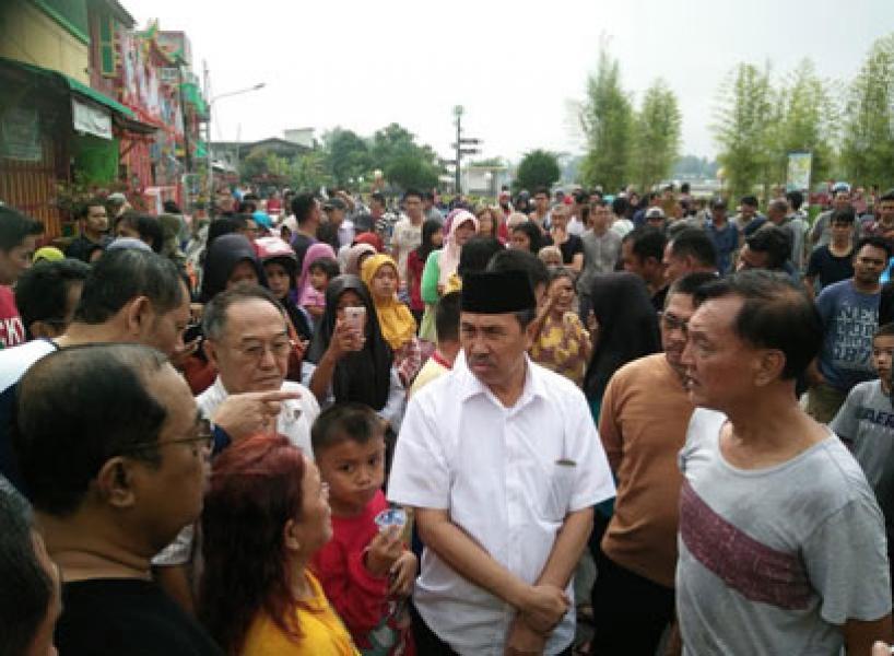 Pemkab Siak Beri Penangan Terbaik Bagi Korban Musibah Terbakarnya Pasar Lama
