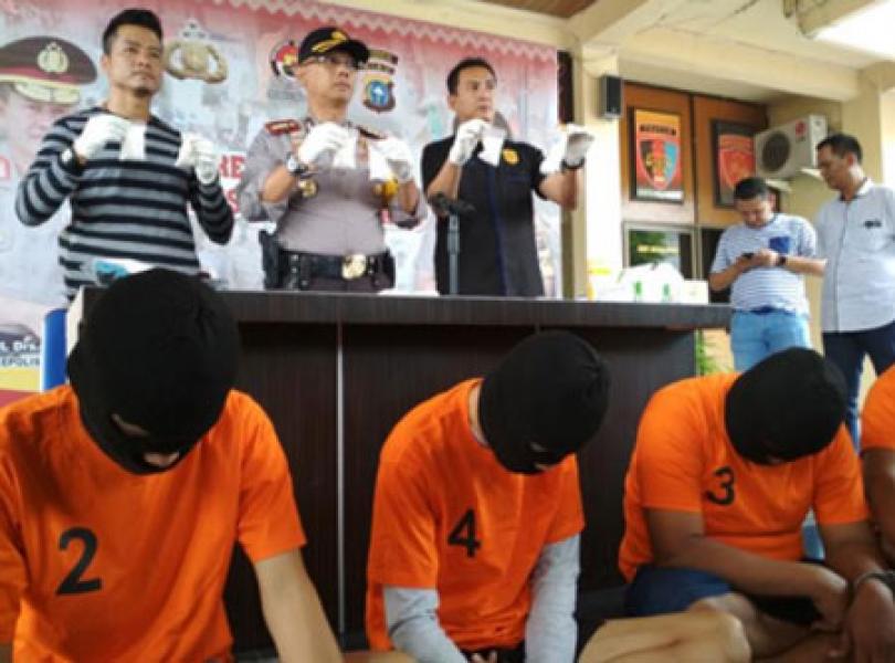 Tangkap 6 Kurir Sabu, Polresta Pekanbaru Gagalkan Peredaran 5,2 Kg Sabu