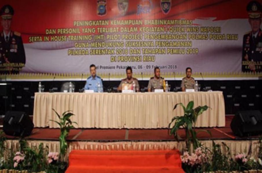 Tingkatkan Bhabinkamtibmas dan Pilot Project Polmas, Baharkam Polri Gelar Pertemuan Bersama Jajaran Polda Riau