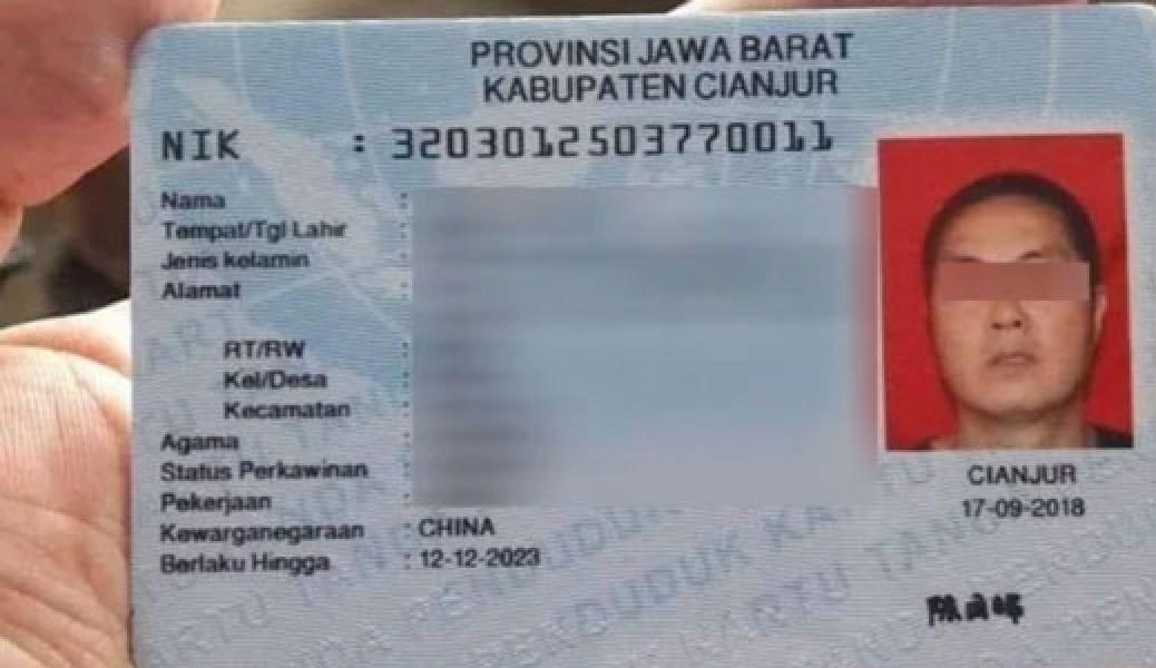 Heboh Warga China Punya e-KTP di Cianjur