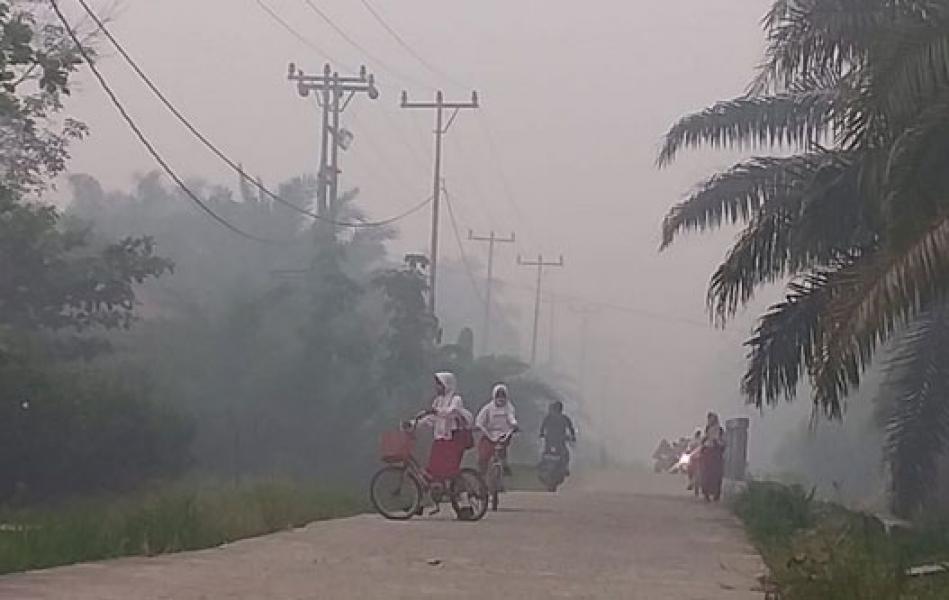 Kabut Asap Kian Parah, Sekolah di Rupat Diliburkan