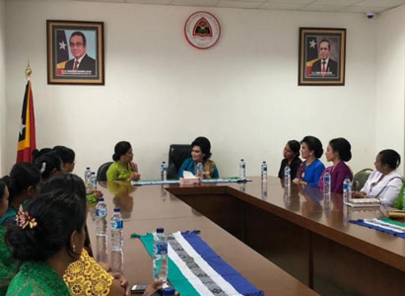 Ketum Dharma Pertiwi Gelar Pertemuan dengan Istri Pangab Timor Leste  