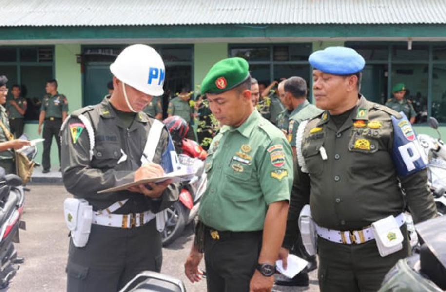 Korem 031/WB Terima Sosialisasi OPS dan Yustisi Denpom I/3 TA. 2019