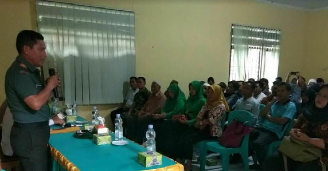 Silahturahmi Danramil 09/Langgam dengan Perangkat Kelurahan Pangkalan Kerinci Timur