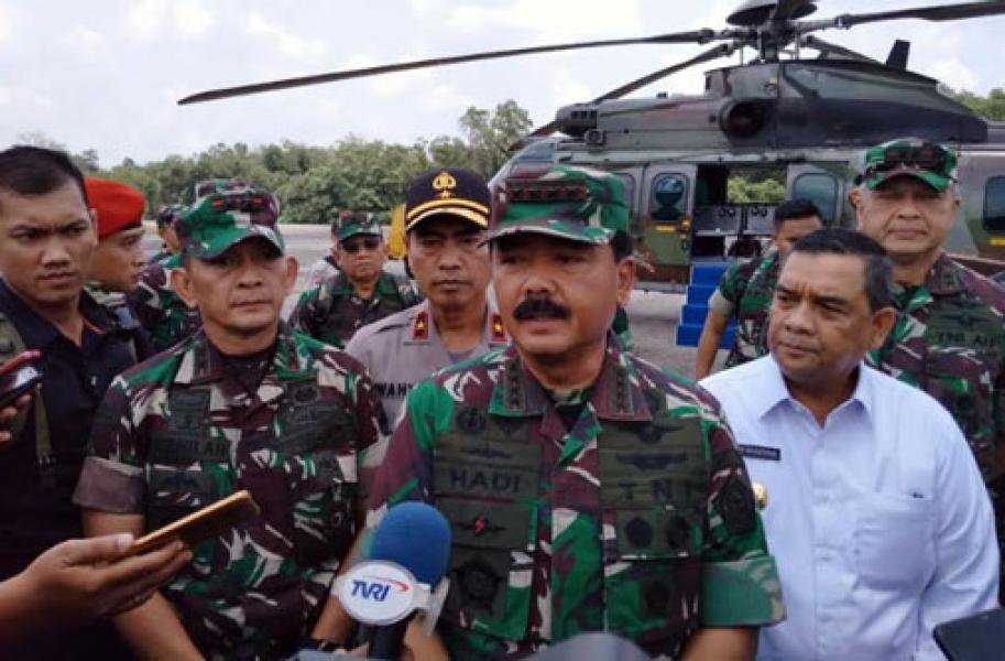 TNI Siapkan Pasukan dan Pompa Air di Lokasi Karhutla