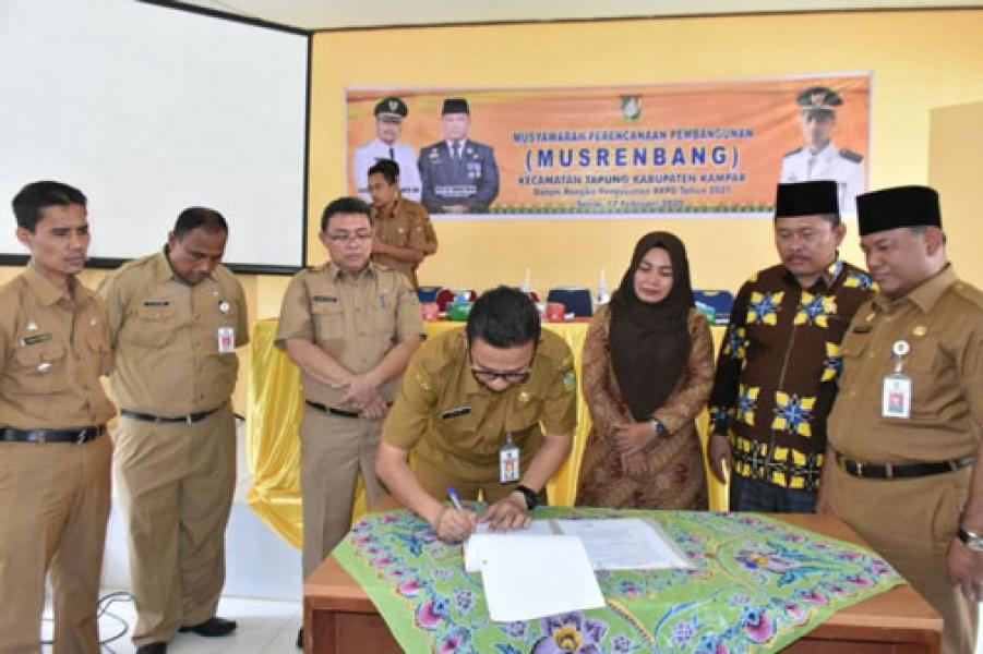 Bupati Kampar Harapkan Skala Prioritas Masuk Usulan, Tidak Ada Kegiatan Masuk Tengah Jalan