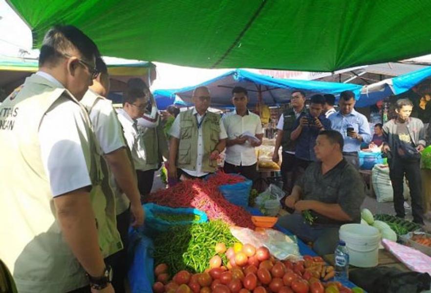 Cek Harga Sembako, Satgas Pangan Polda Riau Sidak Pasar di Pekanbaru